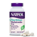 Natrol Melatonin 5 mg Time Release, Nahrungsergänzung zur Minimierung von Wake Ups, Nacht Schlafhilfe, 100 Tabletten, Bis zu einem 100 Tage Versorgung
