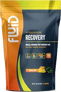 Flüssigkeitsrückgewinnung, Nach-Workout-Getränk-Mix, Whey Isolate Protein, L-Glutamin, Carbs, Alle natürlichen Inhaltsstoffe, Glutenfrei, Lactosefrei (Tropical Fruit)