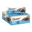 Quest Nutrition Dipped Chocolate Cookies & Cream Protein Bars, High Protein, Low Carb, Glutenfrei, Keto Friendly, 12 Count