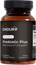 Endurance Produkte ENDUR Prebiotic Plus mit Actazin & PreticX Complex, hilft Ihnen, Licht, Komfortable und Vertraut jeden Tag, Glutenfrei, 60 Tabletten