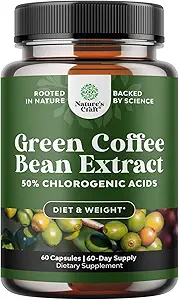 Pure Green Coffee Bean Extract - Super Energizing Green Coffee Extract mit 50% Chlorogenic Säure für Antioxidant Herz Gesundheit Mental Fokus und Größenreduzierung - natürliche Energie Ergänzung für Erwachsene