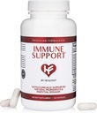 HealFast Clinical Immun Support Supplement | Sambucus Black Elderberry mit Zink und Vitamin C, D, Knoblauch, Echinacea | Physician Formuliert für Immunabwehr | Immunität Vitamine - 120 Kapseln
