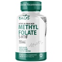 Nutri 5-MTHF L Methylfolat 15MG - 4-Monats-Versorgung, 120 Vegan Tabletten - Methylated Folat Supplement - Kognitive Funktion, Herzgesundheit, pränatale Unterstützung - 3rd Party Tested - NSF Certified Facility