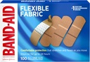 Band-Aid Marke Flexible Stoff Sterile Klebebänder, Komfortable Cushioned Wound Pflege & Schutz für Minor Schnitte, Schrapes & Burns, Erste Hilfe, Hurt-Free Comfort Pad, One Size 1x3 In, 100 Count
