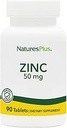 NaturesPlus Zink - 50 mg, 90 Tabletten - Unterstützt Immune Gesundheit & Gesamt Wohlbefinden - hochkarätige Aminosäure Chelate Form - Glutenfrei, Vegetarisch - 90 Servierungen