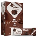 Nugo Slim Dark Chocolate Brownie Crunch, 16g Protein, 2g Zucker, 7g Fiber, Low Net Carb, Keto Friendly, Glutenfrei, 24 Count
