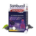 Sambucol Cold and Flu Relief Tablets - Homöopathic Cold Medicine, Cold Remedy for Adults, Black Elderberry for Colds, Zink Cold Remedy - 60 Count