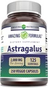 Erstaunliche Formeln Astragalus 2000 mg Pro Servierkapseln Ergänzung | Hergestellt aus reinem Astragalus Membranaceus Pflanzenwurzelextrakt | Non-GMO | Glutenfrei (250 Zähler)
