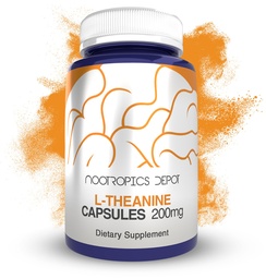 Nootropics Depot L-Theanin Kapseln 200mg (180 Count) | Fördert Entspannung | Unterstützt gesunde Stress Levels + Schlafzyklen | Fördert kognitive Funktion + Fokus | Aminosäure-Ergänzung