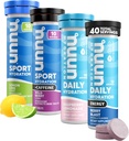 Nuun Hydration Elektrolyt Tablets - Auflösbar in Wasser, Komplettpaket | 5 Essential Electrolytes für Hydration | 1g Sugar Drink Mix | Vegan, Non-GMO | 4 Pack (40 Total Servings)