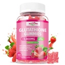 Glutathion Ergänzung Kollagengummis: L-Glutamin enthält Marine Collagen Vitamine C, E, D&B12 Glutathione Gummie 1000mg für Anti-Aging-Formel und stärken Knochen