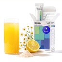 Schlafhilfe-Pulver - Beruhigungsgetränk für tiefen Schlaf mit Liposomal Saffron, Magnesium & PharmaGABA Melatonin-freie natürliche Ergänzung zu reduzieren Stress und verbessern Schlafqualität Kamille Lemonade 7 Sticks