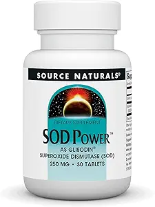 Quelle Naturals SOD Power als Glisodin, Superoxid Dismutase, Nahrungsergänzung 250mg - 30 Tabletten