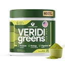 Veridi Greens for Men 40+ | Daily Superfood Greens Powder for Prostate Health, Hormon & Energy Support | Premium USA Blend mit Spirulina, Saw Palmetto, Zink & Enzymes