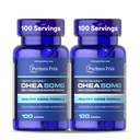 Puritan's Pride Youth Guard DHEA für Frauen und Männer 50mg, Nahrungsergänzungsmittel für gesundes Altern, 3 Monate Versorgung, 100 Tabletten, 2 Pack