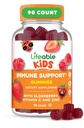 Lebendige Kinder Immununterstützung Gummie | Elderberry Vitamin C und Zink | Great Tasting Immune Support Supplement Elderberry Gummies für Kinder | Kids Elderberry Gummies für Jungen, Mädchen | 90 Gummis