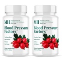 MICHAEL'S Health Naturopathic Programme Blutdruckfaktoren - 90 Vegetarische Tabletten, Paket von 2 - Bietet Fluid Balance Unterstützung - Kosher - 60 Gesamt Servietten