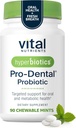 Hyperbiotics Vital Nährstoffe Pro Dental Probiotic | Klinisch untersucht BLIS K12 und M18 | Oral Probiotics für Bad Breath Behandlung für Erwachsene | Mundgesundheit für Zähne und Zahnfleisch | 90 Minze Tabletten