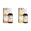 Garten des Lebens Bios B12 Vitamin - Ganzes Essen B-12 für Stoffwechsel und Energie & Vitamin D3 Flüssigkeit 1000 IU pro Spray