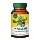 MegaFood Methyl B12 - Vegan - Inklusive Methyl Folat, Vitamin B12 & B6 - Unterstützt Cellular Energy Production, Nervous System Health & Cardiovascular Function - 60 Tabletten