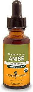 Estratto di liquido di anice organico certificato di Herb Pharm per il supporto digestivo, 1 Fl Oz (Pack di 1) 1 Fl Oz