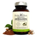 Herbal Roots Ashwagandha Capsules | Extra Strength 1000mg per Serving | Ayurvedic for Overall Health for Men and Women | 60 Vegan Capsules