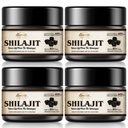 Shilajit Pure Himalayan Organic Shilajit Resin - 600mg Maximum Potency Natural Organic Shilajit Resin mit 85+ Trace Minerals & Fulvic Acid für Energie, Immununterstützung, 30 Gramm (4 Pack)
