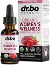Hormon Balance für Frauen & PMS Relief - Frauen Wellness Organic Hormonal Balance Supplements Flüssige Tropfen & Menstruierende Cramp Periodenunterstützung - Himbeere Blatt, Chasteberry, Schwarze Cohosh Ergänzung 1 Oz