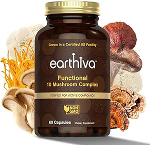 Mushroom Complex Supplement | 60 Kapseln | 10-in-1 Blend | mit Lion’s Mane, Chaga, Turkey Tail, Cordyceps, Maitake, Shiitake, Reishi, & More | Grown in einer zertifizierten US-Fazilität