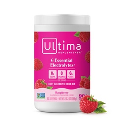 Ultima Replenisher Daily Electrolyte Powder Drink Mix – Sugar Free – Raspberry, 90 Servings – Hydration Powder mit 6 Key Electrolytes und Trace Minerals – Keto Friendly, Vegan, Non-GMO