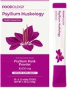 FOODOLOGY Psyllium Huskology (20 Stäbchen, 10 Tage) - Herbal Psyllium Husk Ergänzung zur Aufnahmehilfe, Gut Health. Pflanzenbasierte Ernährungsfaser, Maximale Stärke 7.200mg.