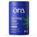 Ora Organic Greens Powder - Vegan, Glutenfrei, Bio Super Greens Getränk für Energie und Detox | Antioxidantien & Adaptogenic Kräuter | 20+ Superfood Greens Blend - Citrus Flavor, 30 Servierungen
