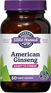 Ginseng américain non OGM de récolte sauvage de l'Oregon, 50 fois