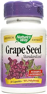 NATURE WAY, GRAPE SEED EXTRACT, STANDARIDZED, 30 CT
