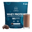 MRM Nutrition Whey Protein | Chocolate Flavored | 18g Protein | mit 2 Billion probiotics + Verdauungsenzyme + BCAAs | Hohe Absorption + Verdauung | Hormon + Antibiotika Kostenlose | 87 Servierungen