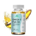 Triple Strength Wild Alaskan Omega-3 2500mg + EPA 1.300mg + DHA 1.200mg, Ergänzung für Herz und Gelenke Gesundheit, 120 Softgels 60 Tage Versorgung