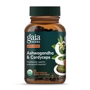 Gaia Herbs Adaptogen Performance Pilze & Kräuter - Energie-Supplement zur Unterstützung erhalten Ausdauer und Stamina* - Enthält Cordyceps und Ashwagandha - 60 Organic Vegan Capsules (30-Day Supply)