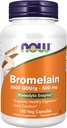 NOW Bromelain 500 mg,120 Veg Capsules