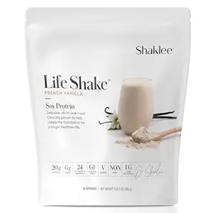 Shaklee Life ShakeTM Soy Protein French Vanilla - Komplette Meal Ersatz mit 20g Protein, 6g Fiber, 24 Vitamine & Minerals - Unterstützt Satiety & Gesundes Gewicht - Non-GMO - 14 Portionen