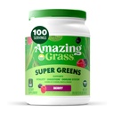 Erstaunliche GrasgrÃ1⁄4nen Mischung Superfood: Super Greens Powder mit Spirulina, Chlorella, Beet Root Powder, Verdauungsenzyme, Prebiotics & Probiotics, Berry, 100 Portionen (Packaging May Vary)
