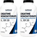 Nutricost Creatine Monohydrat 3000mg Servieren, (750mg pro Kapsel), 500 Kapseln (2 Flaschen)