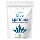 Bio Blue Spirulina Powder (Phycocyanin Extract), 30 Servierungen - No Fishy Smell, 100% Vegan Protein aus Blue-Green Algae, Natürliche Luminous Food Coloring für Glatteien, Backen, Getränke & Kochen