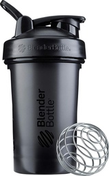 BlenderBottle Classic V2 Shaker Bottle Perfekt für Protein Shakes und Pre Workout, 20-Ounce, Schwarz