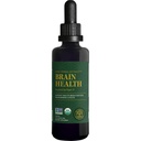 Global Healing Center Brain Health - USDA Organic Brain Supplements for Memory & Focus - Nootropics Supplement zum Combat Mental Fog, Advanced Focus Factor for Adults Extra Strength - 2 Fl Oz