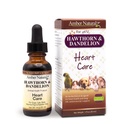 Amber NaturalZ Hawthorn & Dandelion Kräuterergänzung für Hunde, Katzen, Vögel, Kaninchen und Guinea-Pigs | Unterstützt Herzgesundheit, Zirkulation und Flüssigkeitsbilanz | Natürliche Herz-Kreislauf-Pflege