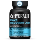 Rave Recovery Aid Vitamine Nach Party Relief Pillen Musik Festival Zubehör Rave Essentials 5-HTP-Ergänzung Elektrolyte Hydration bessere Morgen Serotonin Energie Hangover 120 Kapseln
