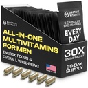 Multivitamine für Männer - Alles in einem Paket für Energie und Fokus, Mens Vitamine für Psychische Leistung und Gesundheit, verpackt mit Tongkat Ali, Shilijit, Vitamin C, B3, B1, A, B12, 30 Pk