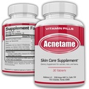 Akne Pillen 30 Tage-Ergänzungen für Akne Vitamin Behandlung- Tabletten zu Clear Oily Haut für Frauen, Männer, Jugendliche und Erwachsene