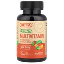 DEVA Tiny Tabletten Vegan Multivitamine für Frauen und Männer, Multivitamin mit Eisen, Mineralergänzung, Vitamin C, Vitamin B Complex, Vitamin B12, Vitamin E, Zink, Glutenfrei, 90 Tabletten