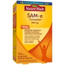 Natur Made SAM-e 200 mg Komplett, Nahrungsergänzungsmittel für Stimmungsunterstützung, 60 Tabletten, 30 Tage Versorgung